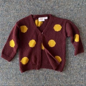 Baby Zara polka dot cardigan